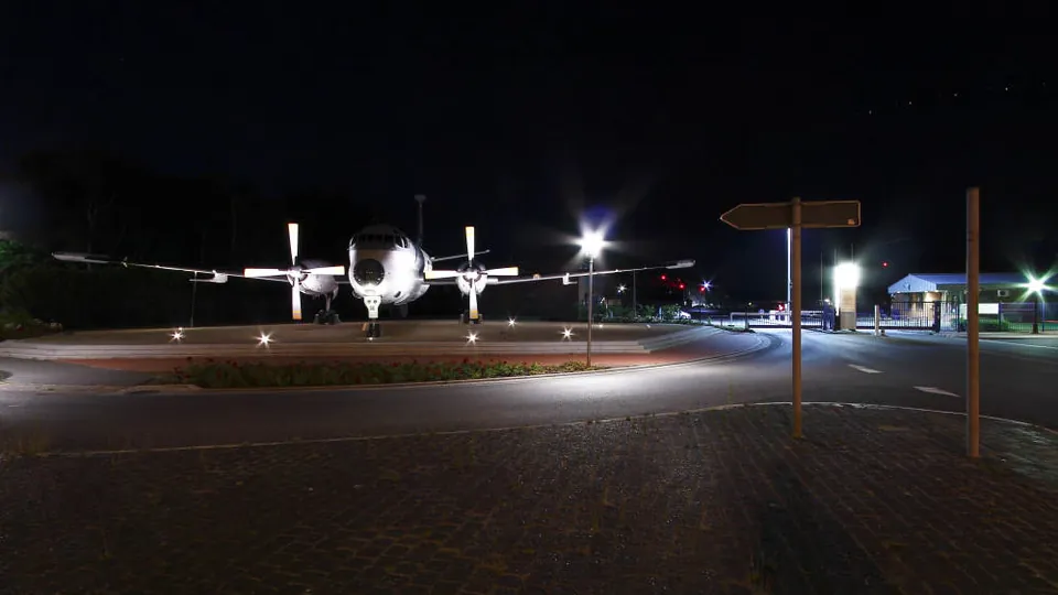 Nordholz - Gate Guard bei Nacht